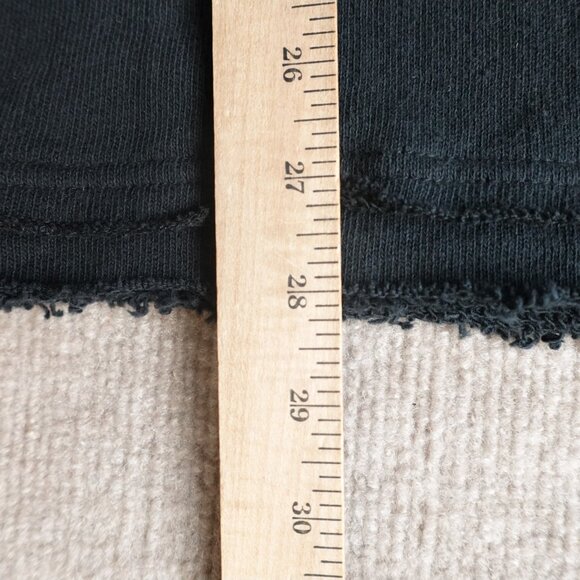 CH. Mens Sweater Large Black Solid 100% Cotton Chapter Hoodie NEW Streetwear - Picture 8 of 11